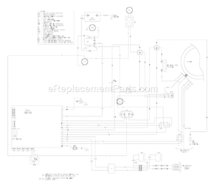 Page G Diagram and Parts List for 1938-0  Briggs and Stratton Generator
